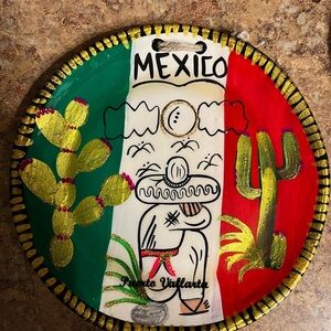Colorful Mexico Souvenir Plate